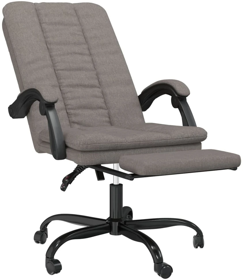 Atlošiama biuro kėdė, taupe spalvos, audinys