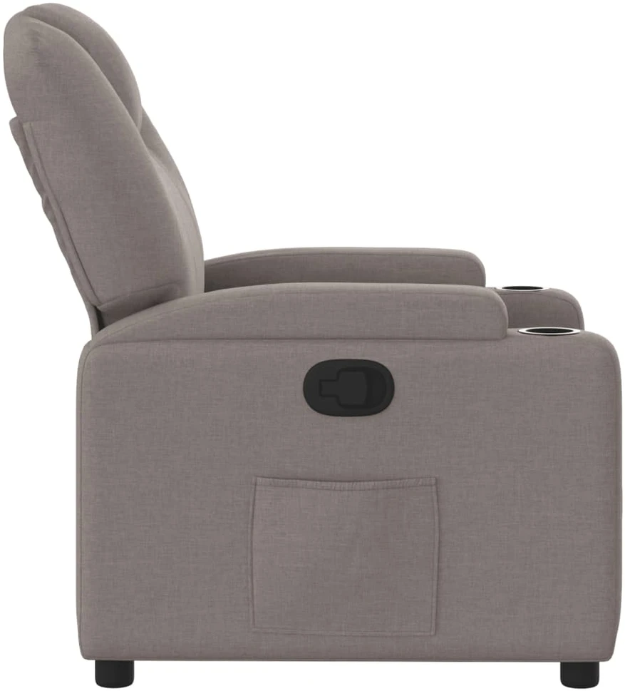 Fotelis Atlošiamas krėslas, taupe spalvos, audinys