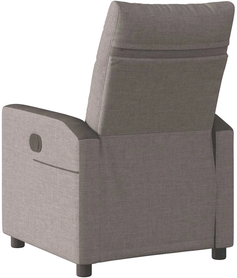 Fotelis Atlošiamas krėslas, taupe spalvos, audinys