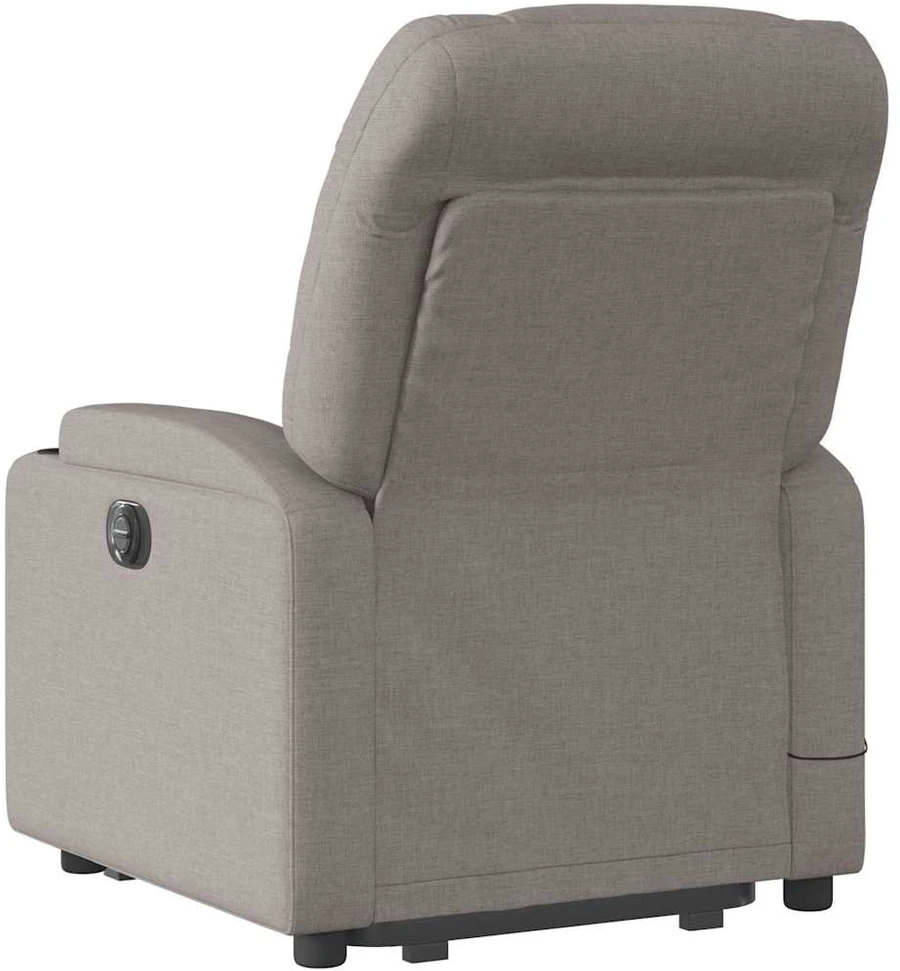 Fotelis Atsistojantis elektrinis masažinis krėslas, taupe, audinys