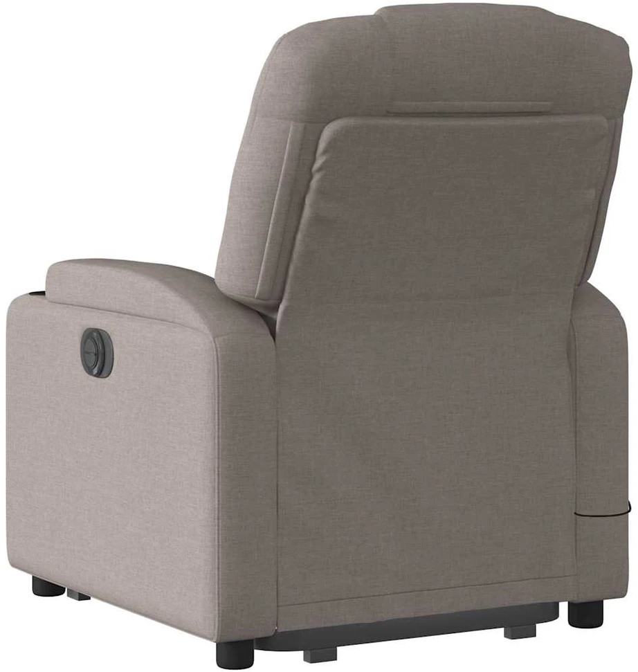 Fotelis Atsistojantis elektrinis masažinis krėslas, taupe, audinys