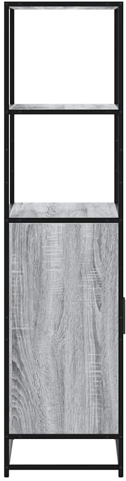 Highboard Pilka Sonoma 68x35x139 cm Mediena ir metalas