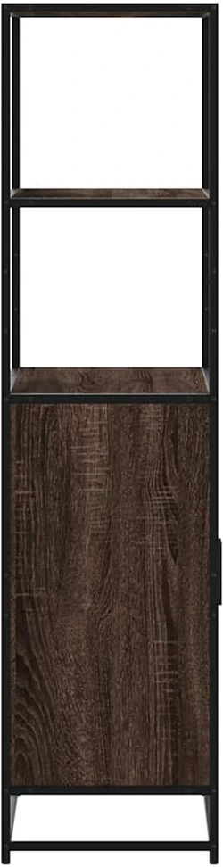 Highboard Rudas ąžuolas 68x35x139 cm Mediena ir metalas