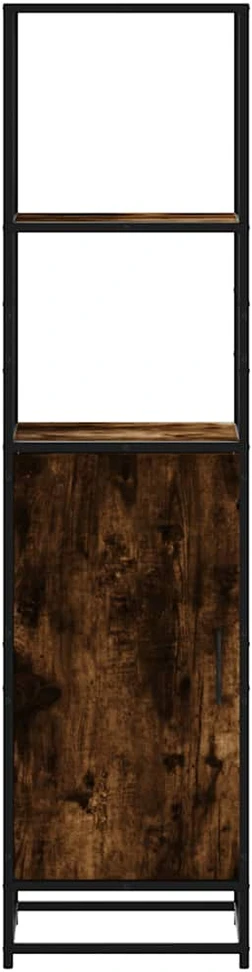 Highboard Rūkytas ąžuolas 35,5x35x139 cm Mediena ir metalas