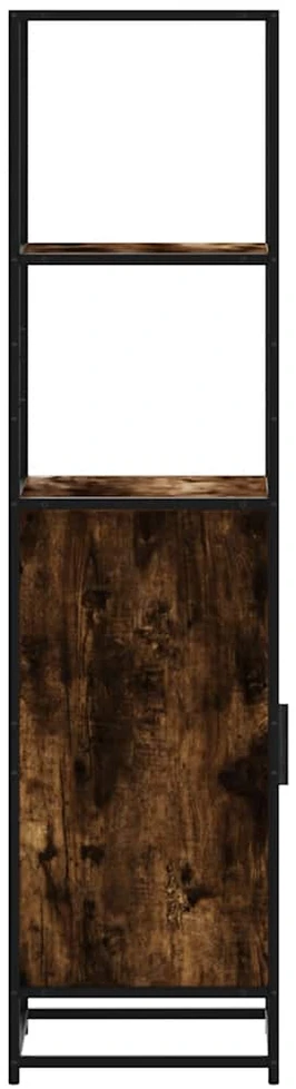 Highboard Rūkytas ąžuolas 35,5x35x139 cm Mediena ir metalas
