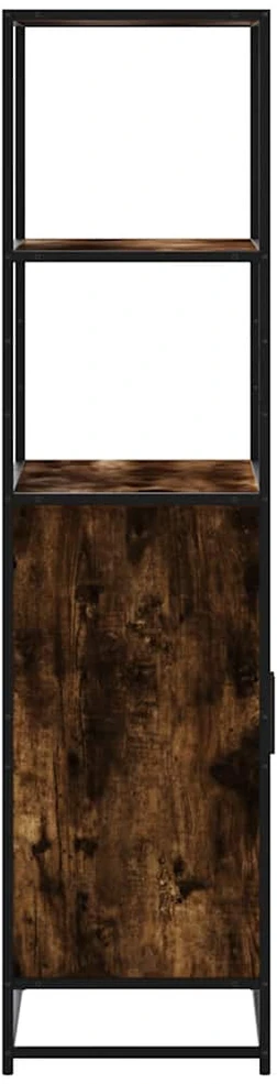 Highboard rūkytas ąžuolas 68x35x139 cm Mediena ir metalas