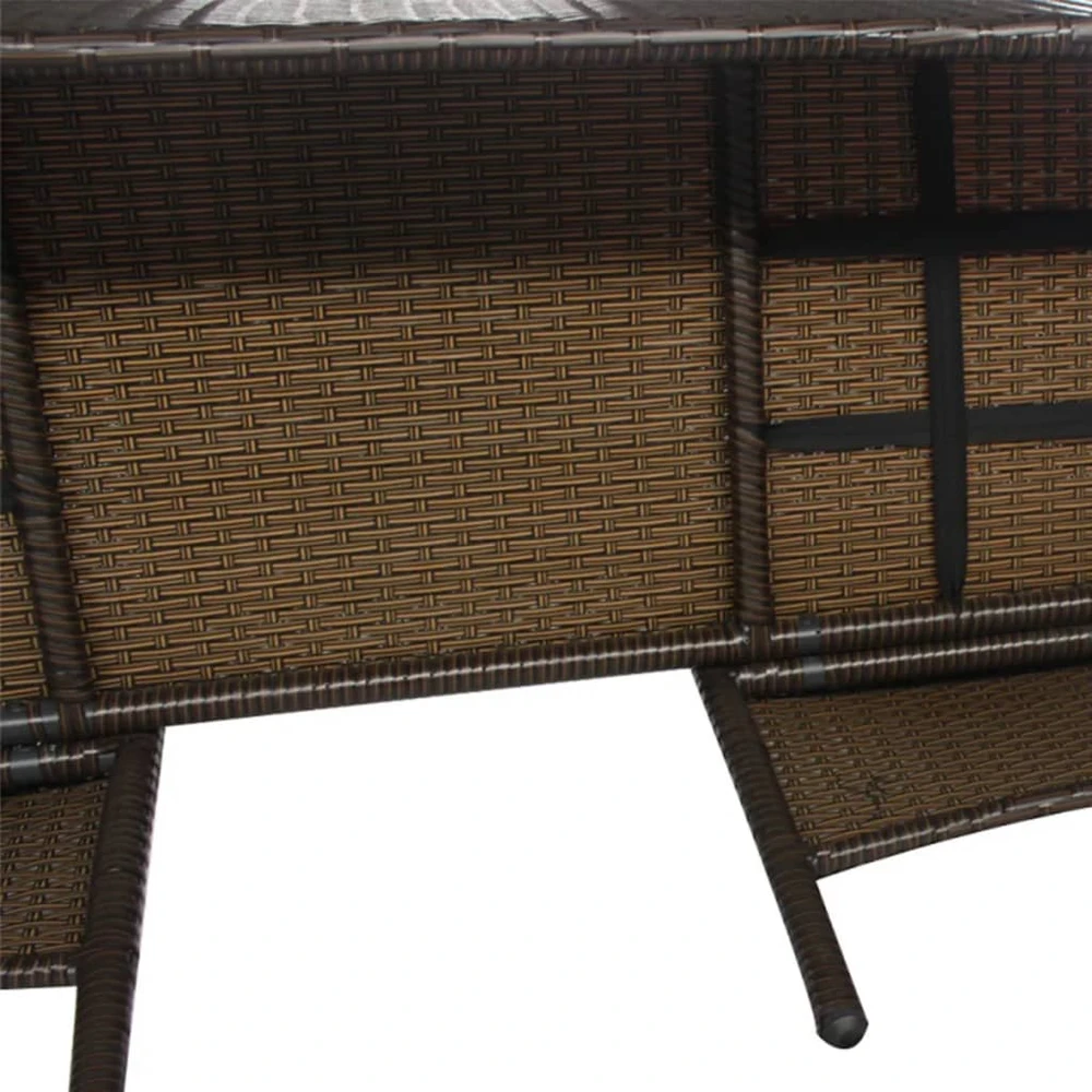 Aukštas sodo lovelis, 960x50x36cm, Corten plienas