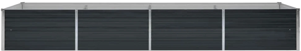 Aukštas sodo lovelis, antracito, 224x40x36cm, plienas