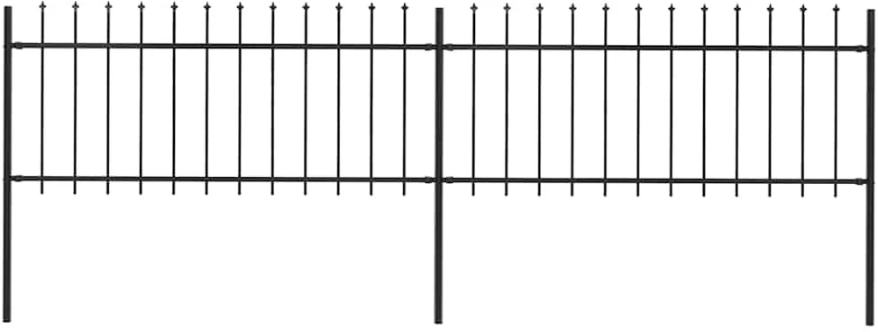Aukštas sodo lovelis, antracito, 224x80x36cm, plienas