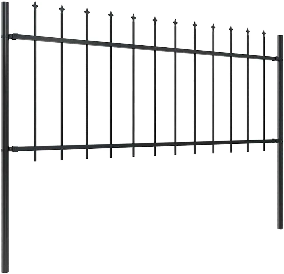 Aukštas sodo lovelis, antracito, 224x80x36cm, plienas