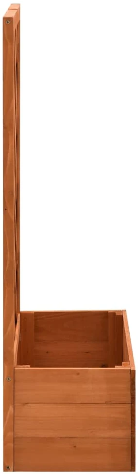 Aukštas sodo lovelis, rudas, 620x80x36cm, plienas