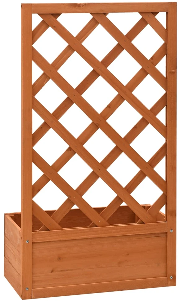 Aukštas sodo lovelis, rudas, 620x80x36cm, plienas