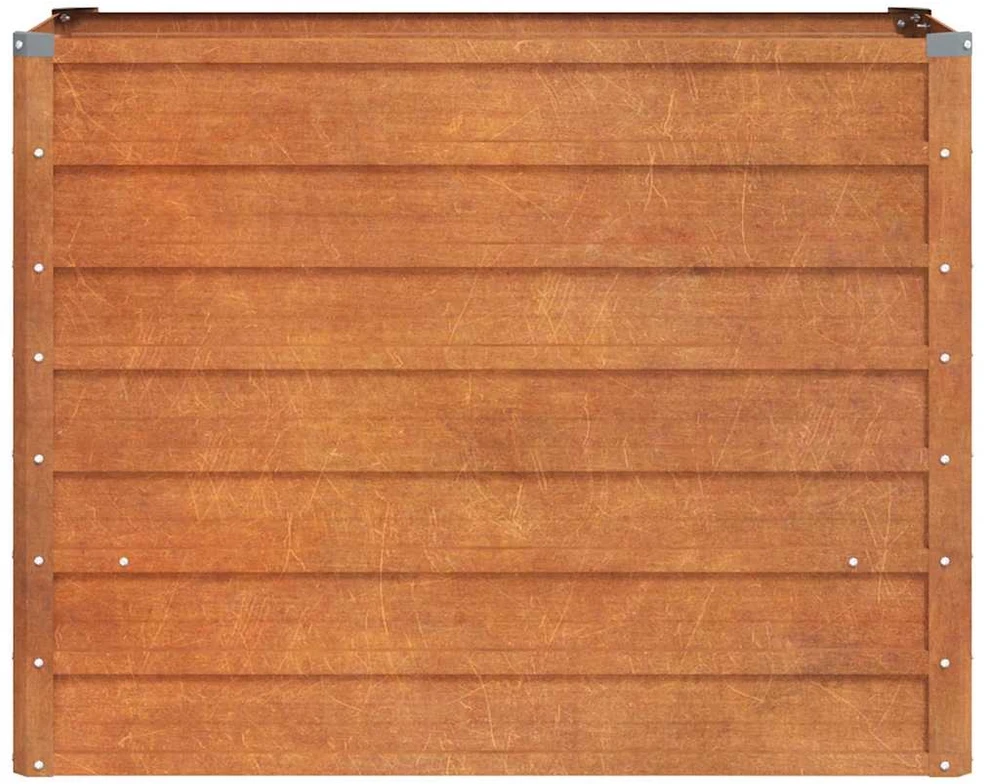Aukštas sodo lovelis, rūdžių, 100x40x77cm, Corten plienas