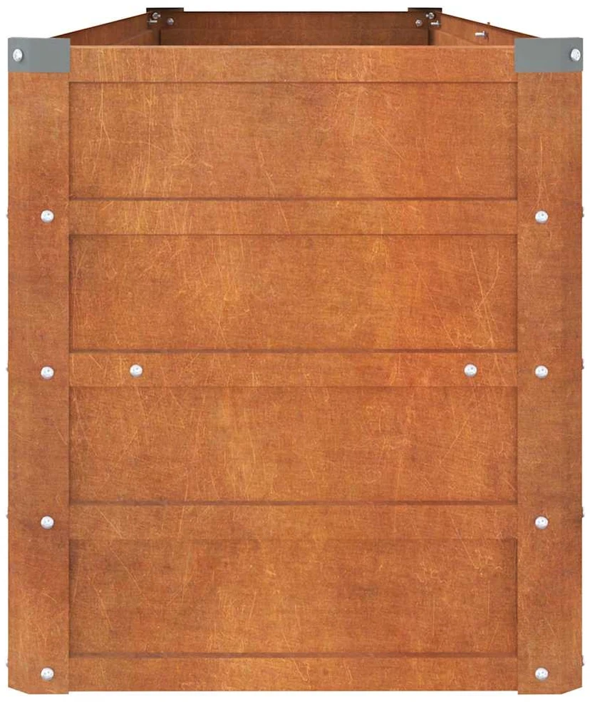 Aukštas sodo lovelis, rūdžių, 160x40x45cm, Corten plienas