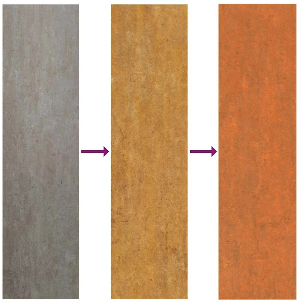 Aukštas sodo lovelis, rūdžių, 160x80x45cm, Corten plienas