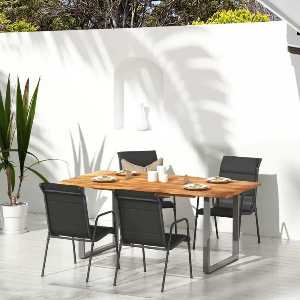 Aukštas sodo lovelis, sidabrinis, 224x80x68cm, plienas