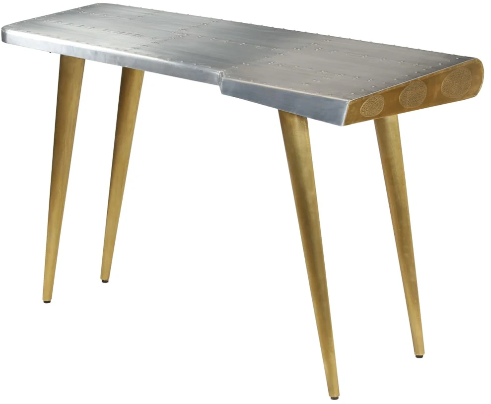 Aviator rašomasis stalas, 120x60x76cm, vint. lėktuvo stil.
