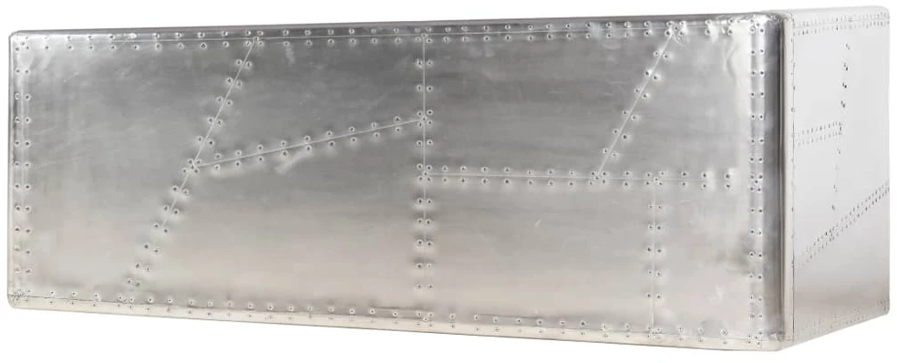 Aviator rašomasis stalas, sidabrinės sp., 112x50x76cm, metalas