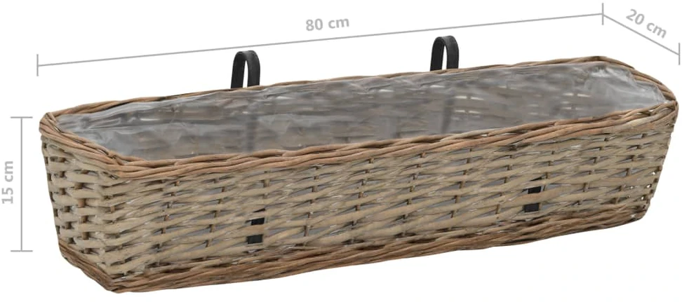 Balkono loveliai, 2vnt., 80cm, pinti, su PE įdėklu