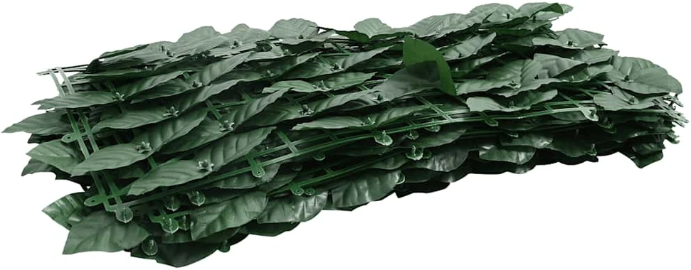 Balkono pertvara, 200x75cm, su tamsiai žaliais lapais