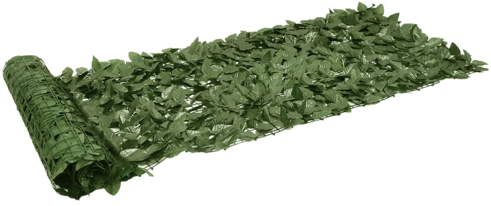 Balkono pertvara, 200x75cm, su tamsiai žaliais lapais