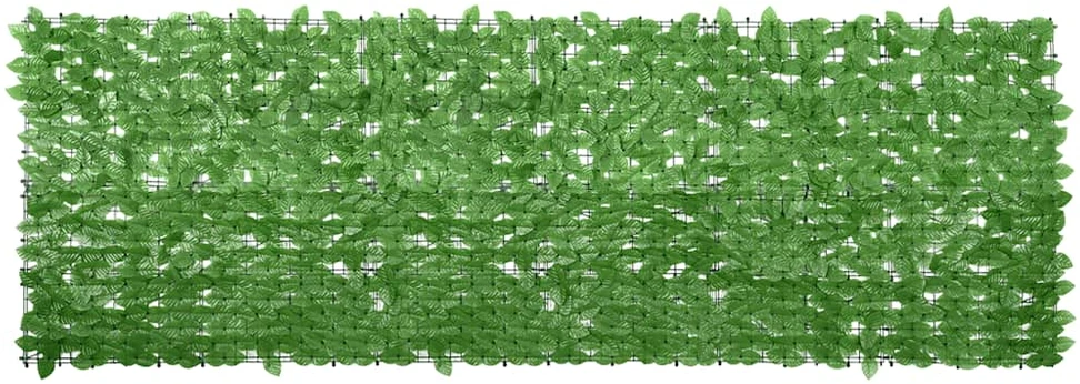 Balkono pertvara, 300x100cm, su žaliais lapais