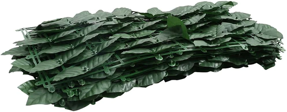 Balkono pertvara, 400x100cm, su tamsiai žaliais lapais