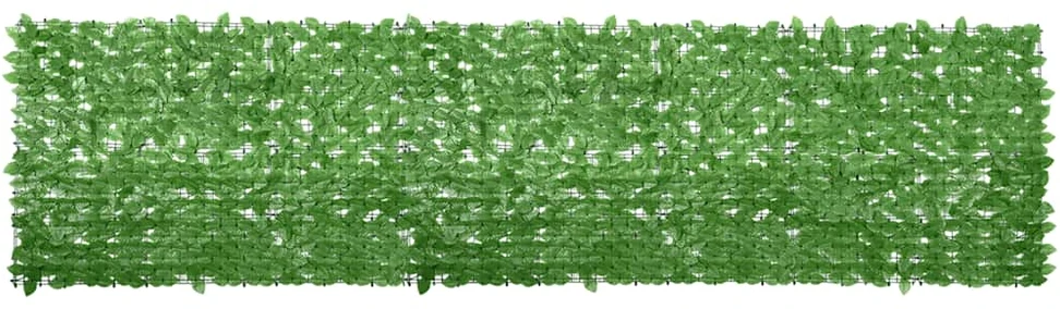 Balkono pertvara, 400x100cm, su žaliais lapais