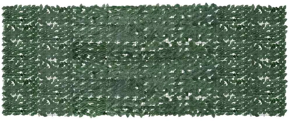Balkono pertvara, 400x150cm, su tamsiai žaliais lapais