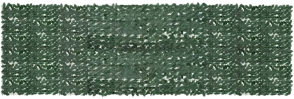 Balkono pertvara, 500x150cm, su tamsiai žaliais lapais