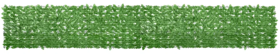 Balkono pertvara, 500x75cm, su žaliais lapais