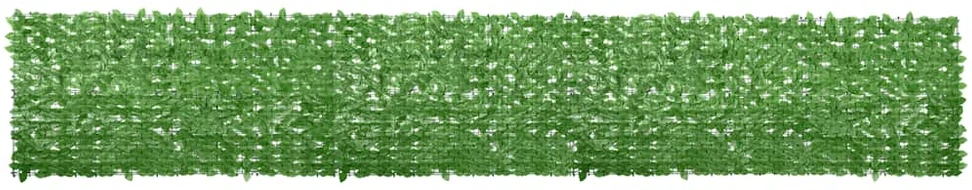 Balkono pertvara, 600x100cm, su žaliais lapais