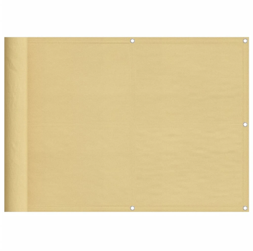 Balkono pertvara, smėlio, 75x300cm, 100% oksfordo poliesteris