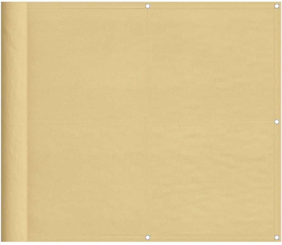 Balkono pertvara, smėlio, 90x500cm, 100% oksfordo poliesteris