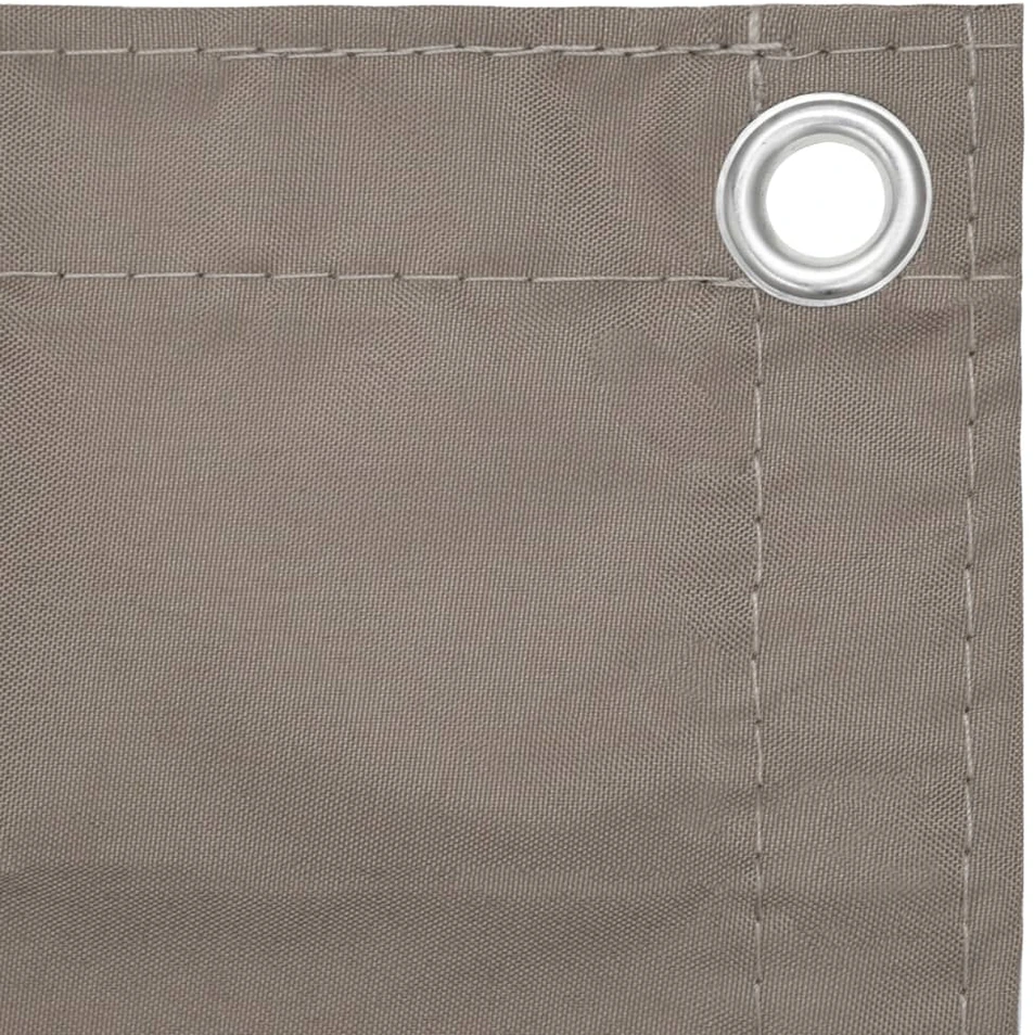 Balkono pertvara, taupe spalvos, 75x500cm, oksfordo audinys