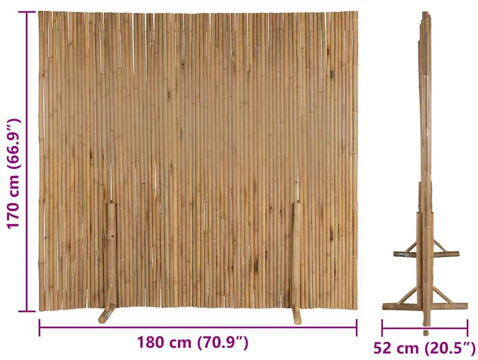 Bambukinė tvora, 180x170cm