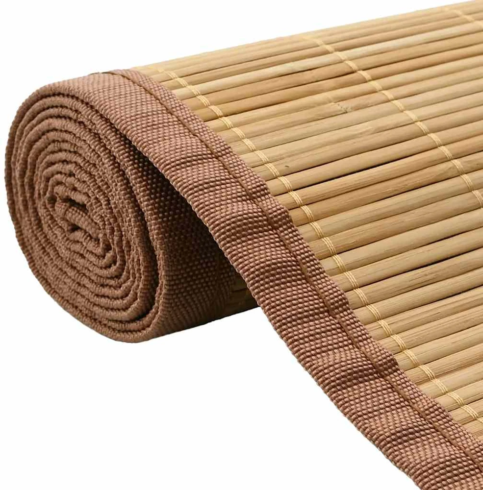 Bambukinis kilimas, 100x160 cm, rudas