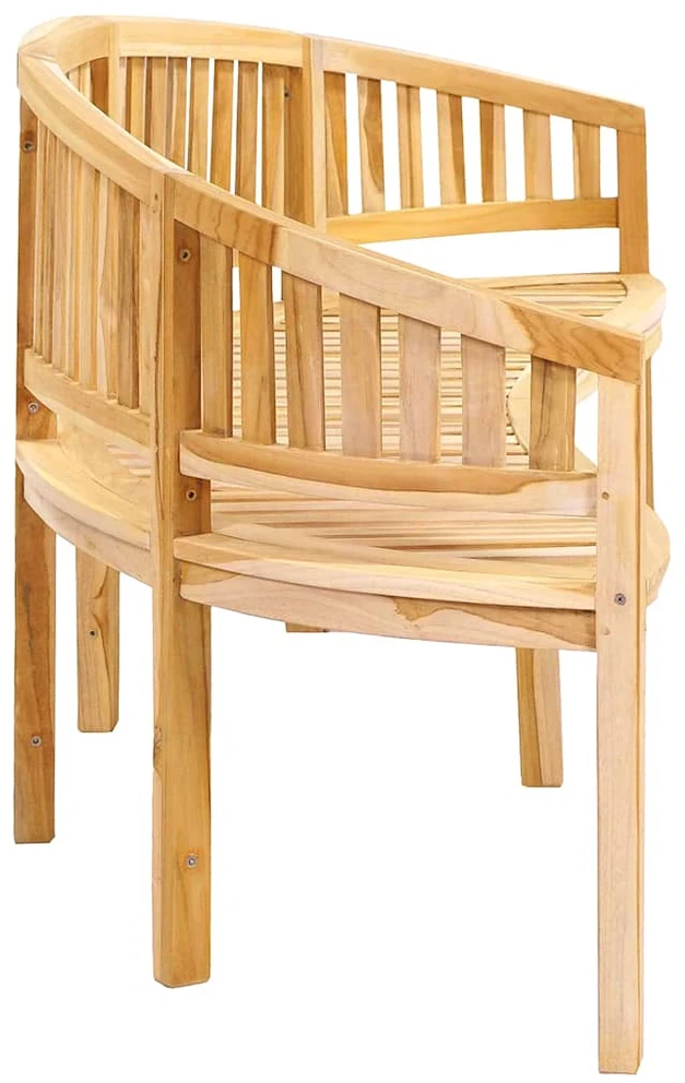 Banano formos suoliukas, 200cm, tikmedžio medienos masyvas