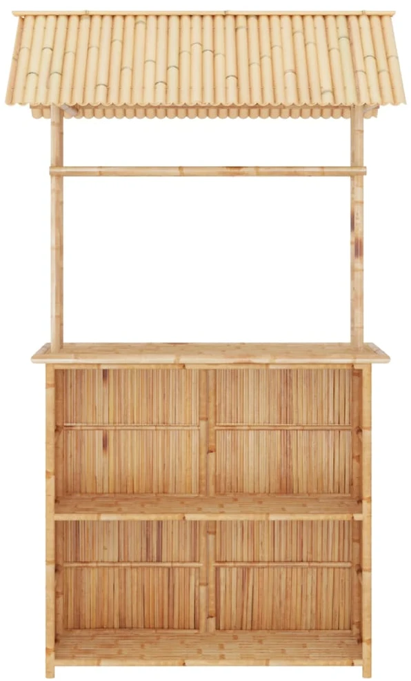 Lauko baldų komplektas Baro baldų komplektas, 3 dalių, bambukas