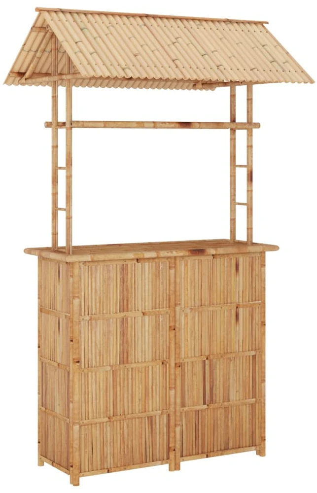 Lauko baldų komplektas Baro baldų komplektas, 3 dalių, bambukas