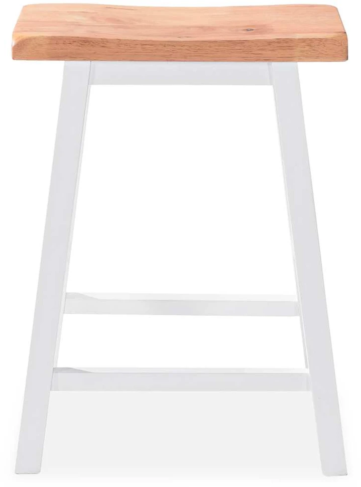 Baro baldų rinkinys, 3 dalių, medienos plokštė (MDF), baltas
