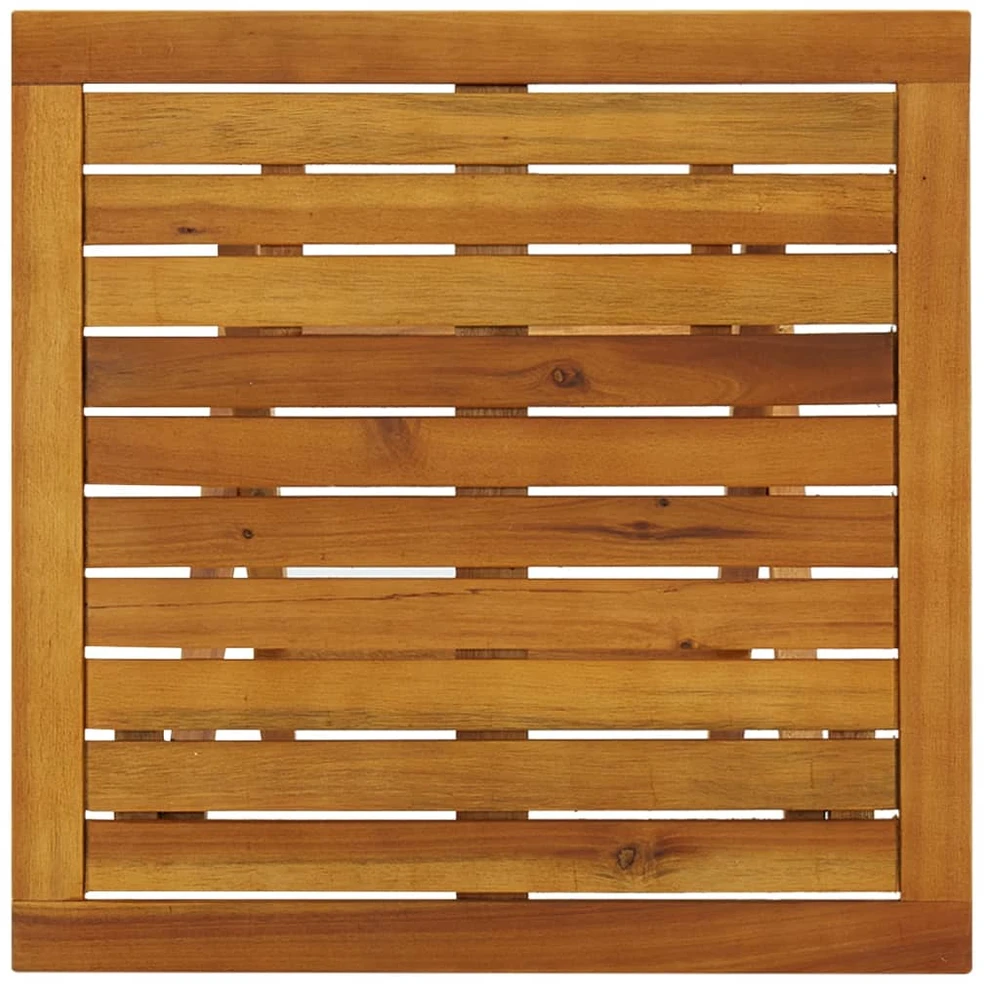 Baro stalas, 46x46x47cm, akacijos medienos masyvas