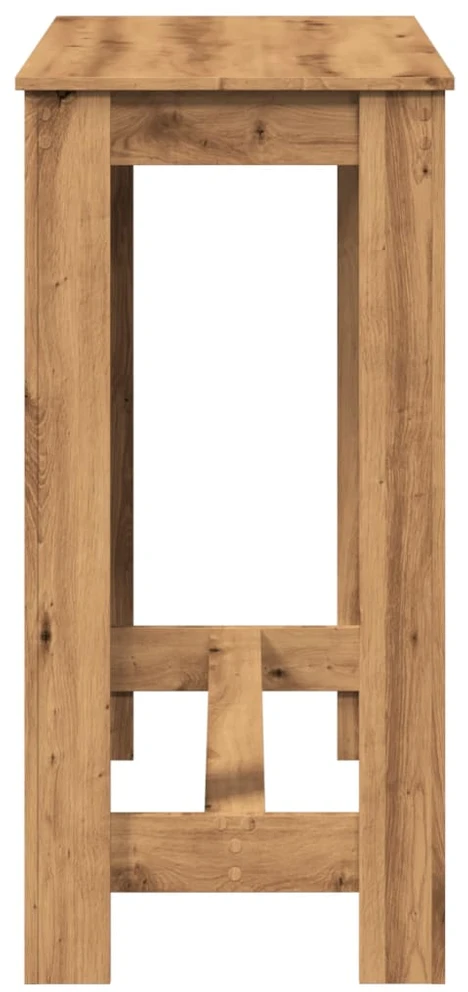 Baro stalas, artisano ąžuolo, 102x50x103,5cm, apdirbta mediena