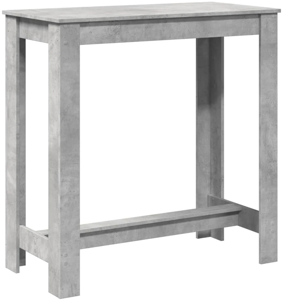 Baro stalas, betono pilkas, 102x50x103,5cm, apdirbta mediena