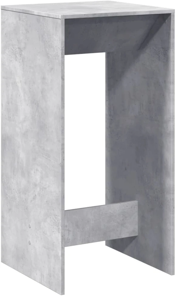 Baro stalas, betono pilkas, 51x50x103,5cm, apdirbta mediena