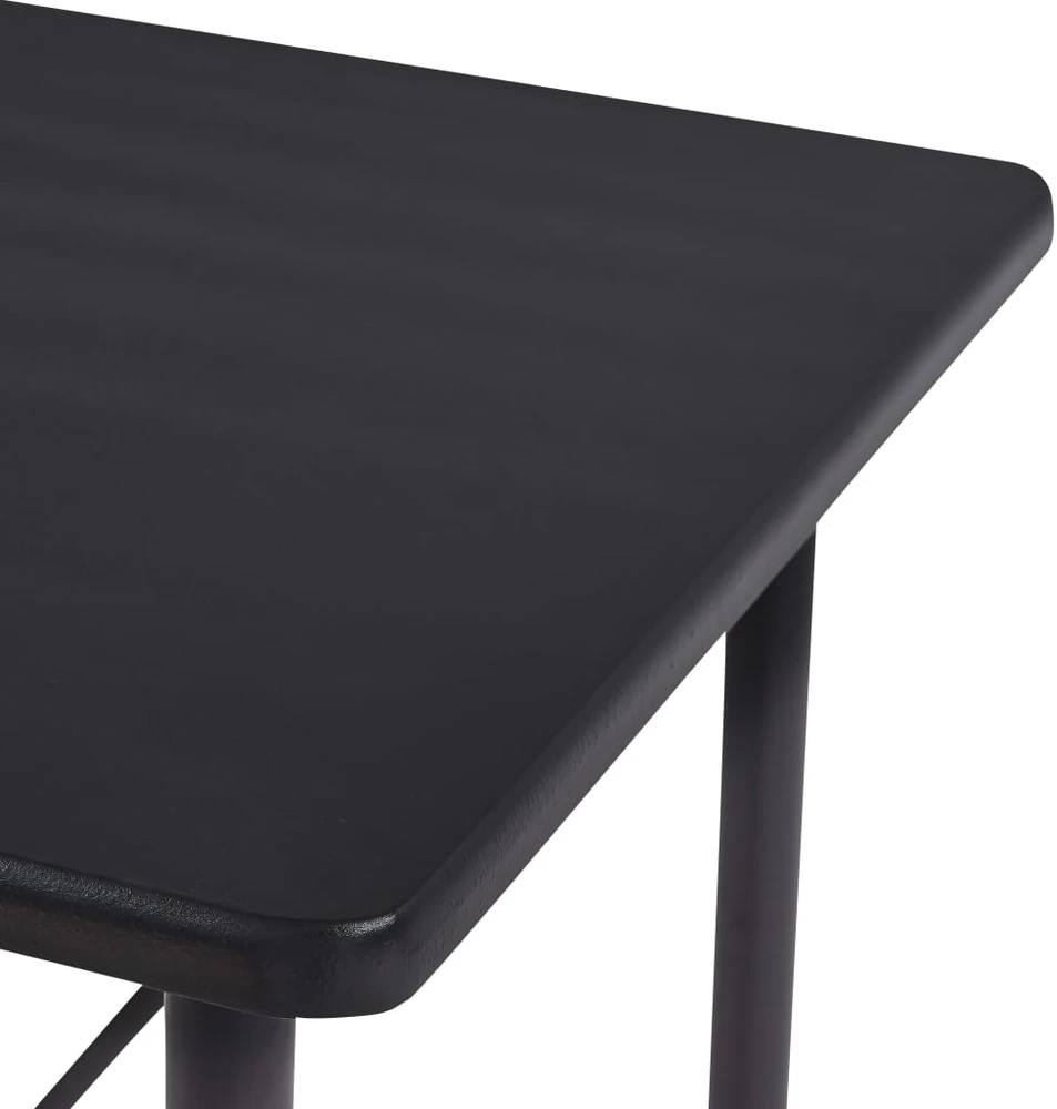 Baro stalas, juodos spalvos, 120x60x110cm, MDF