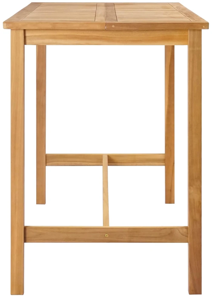 Baro stalas Natūrali 150 x 75 x 105 cm Kieto teka medžio