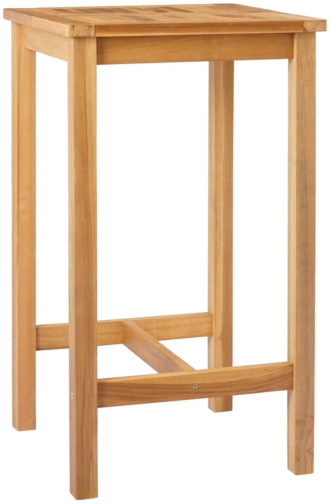 Baro stalas Natūrali 60 x 60 x 105 cm Kietasis teak