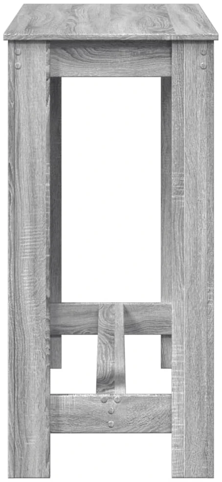 Baro stalas, pilkas ąžuolo, 102x50x103,5cm, apdirbta mediena