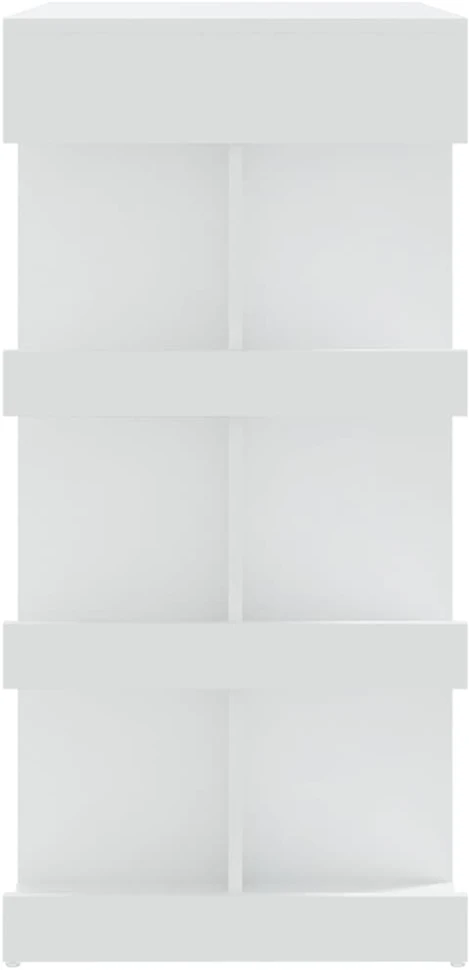 Baro stalas su lentyna, baltas, 100x50x101,5cm, mediena